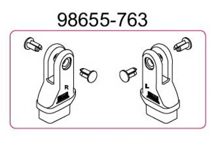 LEG END PART KIT F45TI L/ZIP i gruppen Markise & Telt / Markiser / Reservedeler markiser / Reservedeler Fiamma / F45 TiL Polar White 450 - 550 hos Camping 4U (9995529)