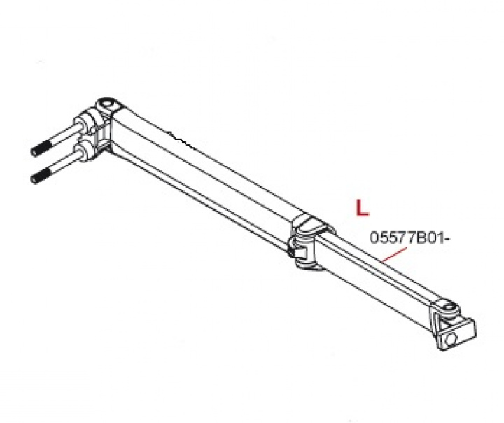 L.H. ARM F45IL 400-550 EXT. 250 i gruppen Markise & Telt / Markiser / Reservedeler markiser / Reservedeler Fiamma / Fiamma F45 i L 450-550 hos Camping 4U (9995538)