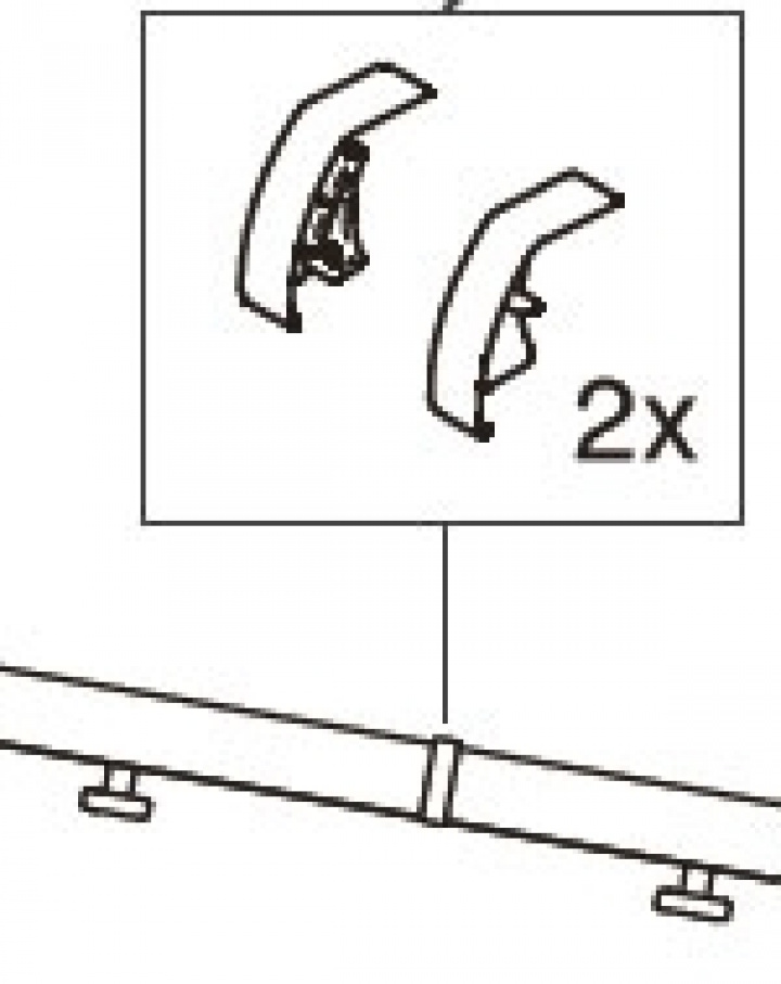 COVER CLAMP PROFILE 2L+2R i gruppen Markise & Telt / Markiser / Reservedeler markiser / Reservedeler Thule / Omnistor / Universaldeler Omnistor hos Camping 4U (9996144)