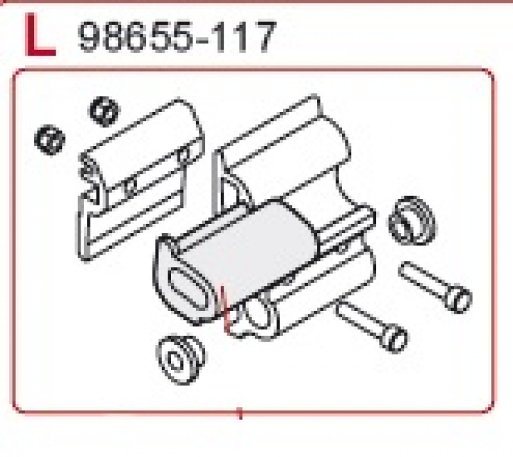 L.H.INNER BRACKET F45TI-I(250-400) i gruppen Markise & Telt / Markiser / Reservedeler markiser / Reservedeler Fiamma / Fiamma F45 i 250-400 hos Camping 4U (9997127)