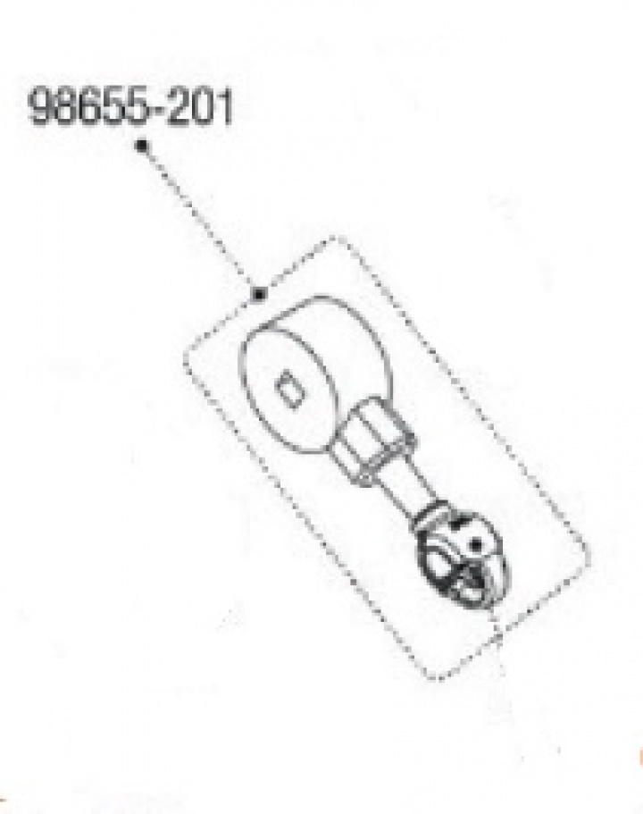 WINCH+SLOT 3.5 F65 S POLAR WHITE i gruppen Markise & Telt / Markiser / Reservedeler markiser / Reservedeler Fiamma / F65 S Polar White 260 - 400 hos Camping 4U (9997780)