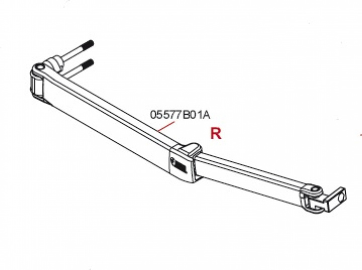 R.H. ARM F45IL 400-550 EXT.250 07 i gruppen Markise & Telt / Markiser / Reservedeler markiser / Reservedeler Fiamma / Fiamma F45 i L 450-550 hos Camping 4U (9998484)