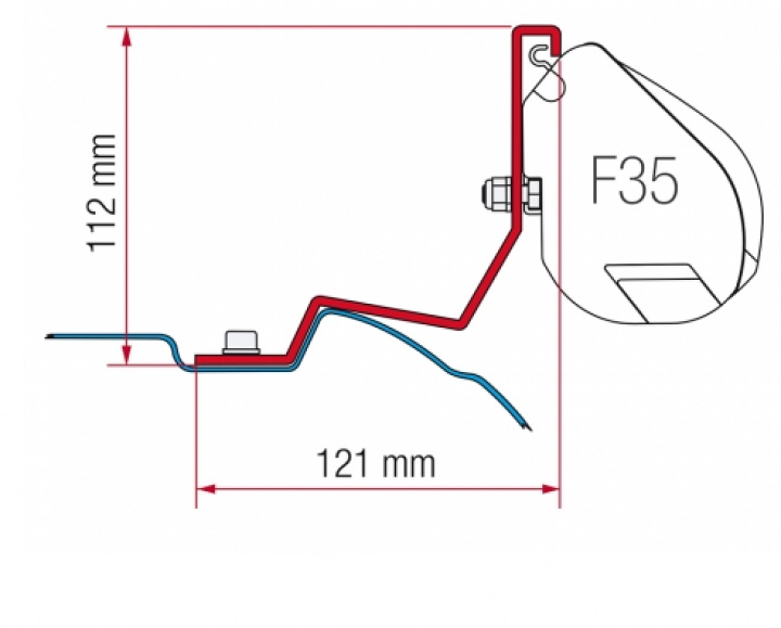 Adapter Kit Mercedes 2004- i gruppen Markise & Telt / Markiser / Markiseadaptere / Fiamma adaptere hos Camping 4U (9999640)