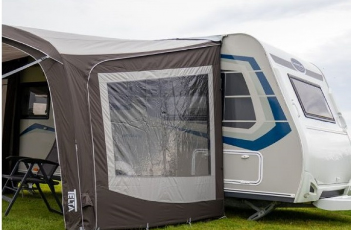 Sidevegger Sky Link D240cm H235-250cm TELTA i gruppen Markise & Telt / Markiser / Sidevegger, fronter & tilbehør / Sidevegger & Sunblockers / Telta solbesyttelse/sidevegger hos Camping 4U (AE0033)