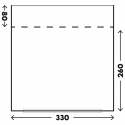 Lufttelt Pure DA L330cm D260cm H220-300cm TELTA