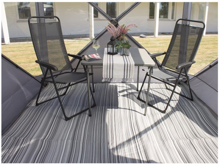 Markismatta Stripe 450 x 250 cm, Wecamp i gruppen Markise & Telt / Forteltsunderlag / Wecamp Forteltstepper hos Camping 4U (B77-07.450)