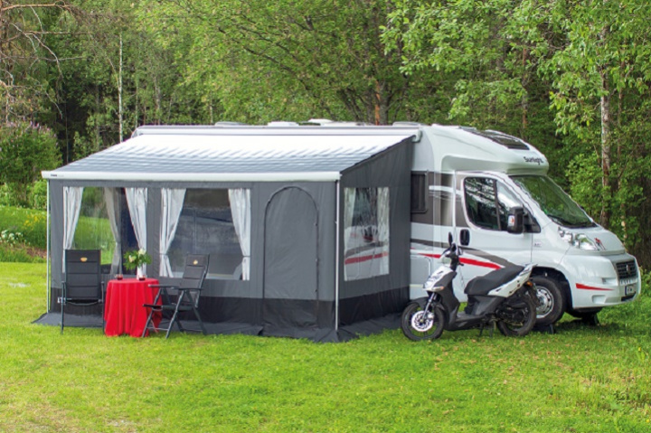 Sider og front Caravanstore XL mørkegrå i gruppen Markise & Telt / Markiser / Markisetelt / Svenska Tält Markistelt hos Camping 4U (C04-771r)