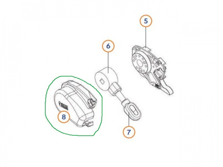 Ändkåpa Vänster titanium till F65L 400-490 i gruppen Markise & Telt / Markiser / Reservedeler markiser / Reservedeler Fiamma / F65L 400-490 hos Camping 4U (C4-10006)