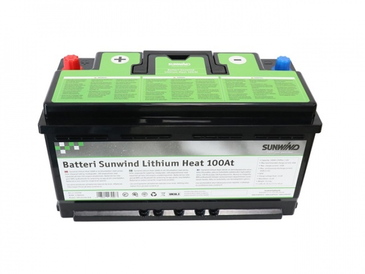 Litiumbatteri 100Ah Caravan HEAT i gruppen Elektronikk / Fritidsbatterier / Litiumbatteri hos Camping 4U (C4-10093)