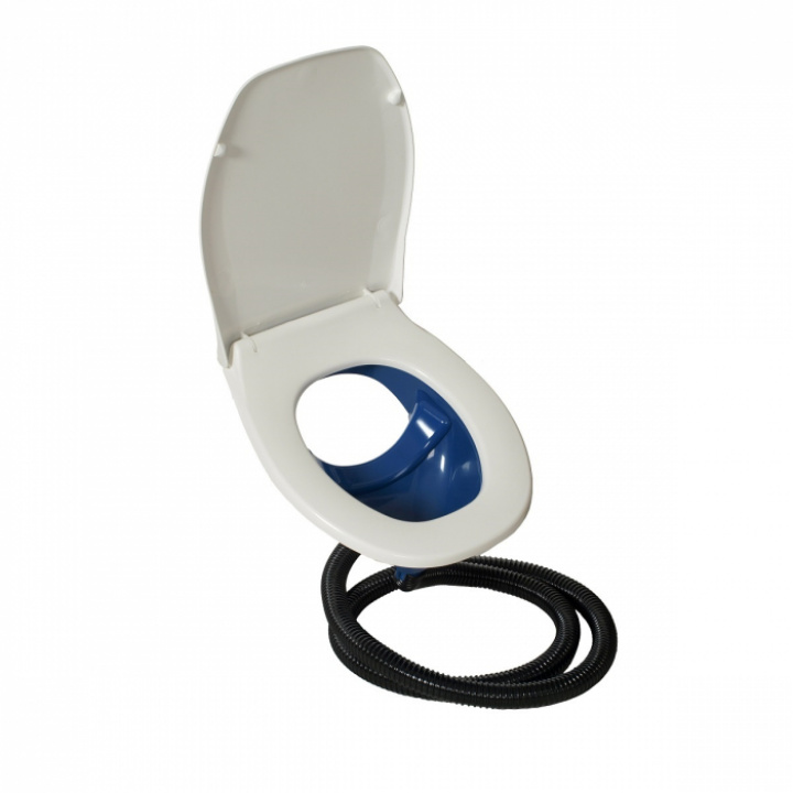 Torrdass med plastsits, blå innerdel. Separett 501 i gruppen Bobil & Caravan / Toalett & sanitærprodukter / Toalettsete hos Camping 4U (C4-10117)