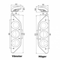 Baglys Hymer Venstre 612x163mm