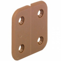 Hengsel 40x40mm brun plast