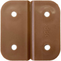 Hengsel 40x40mm brun plast