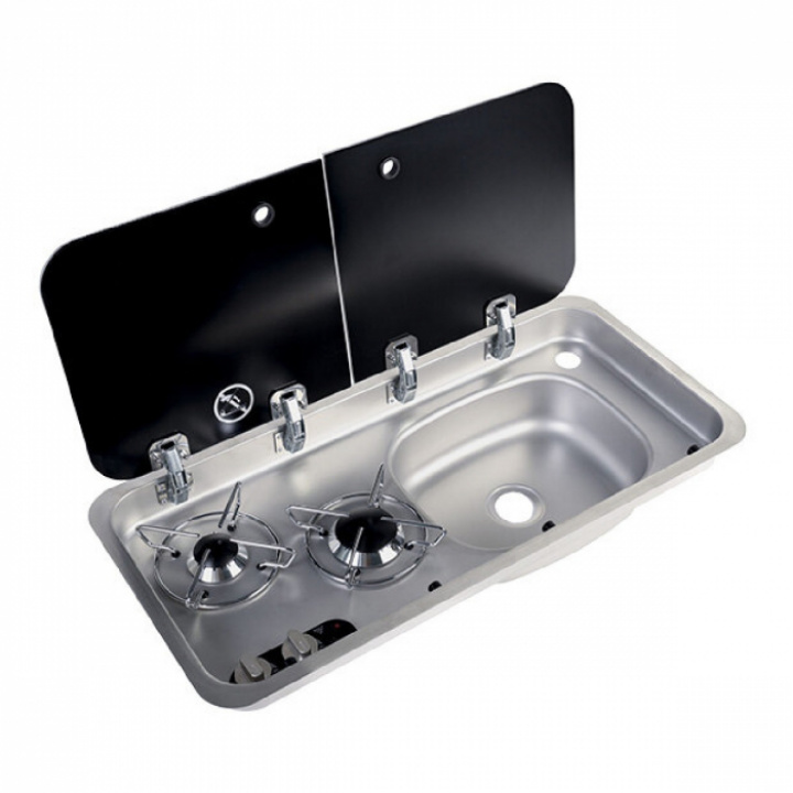 Komfyr/oppvaskkum, 2 komfyrplater Navyload i gruppen Kjøkkenutstyr / Komfyr & ovn / Kokeplate med oppvaskkum hos Camping 4U (C4-10440)