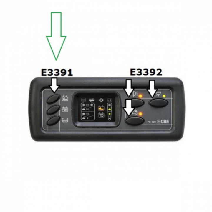 Knapp for PC-100 CBR, 3-pakning (venstre sida) i gruppen Elektronikk / Kontrollpaneler hos Camping 4U (C4-10444)