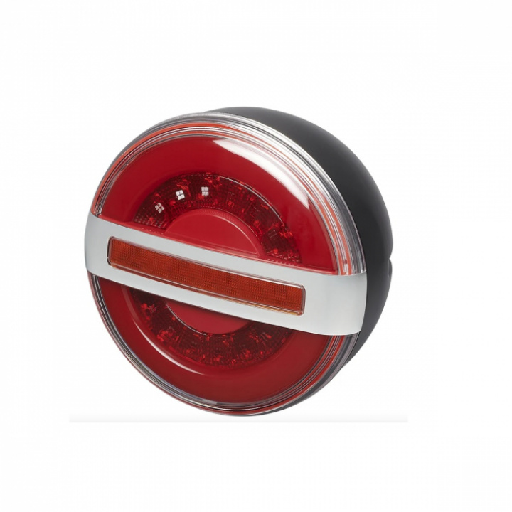 Baklys ø140 mm med tre funksjoner, LED, dynamisk blinklys i gruppen Chassis / Tilhengerlys hos Camping 4U (C4-10445)
