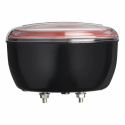 Baklys ø140 mm med tre funksjoner, LED, dynamisk blinklys