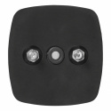 Posisjonslys, hvit, 66 x 62 mm, med refleks (foran)