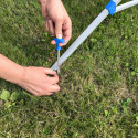 Tørkestativ med fot i aluminium