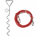 Jordskrue for hund med kabel på 4,5 m