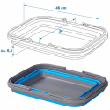Sammenleggbar oppvaskkum 16 liter 46x34x19cm