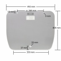 Glassdeksel 52 x 44,5 cm, Cramer, EK2000 m.fl