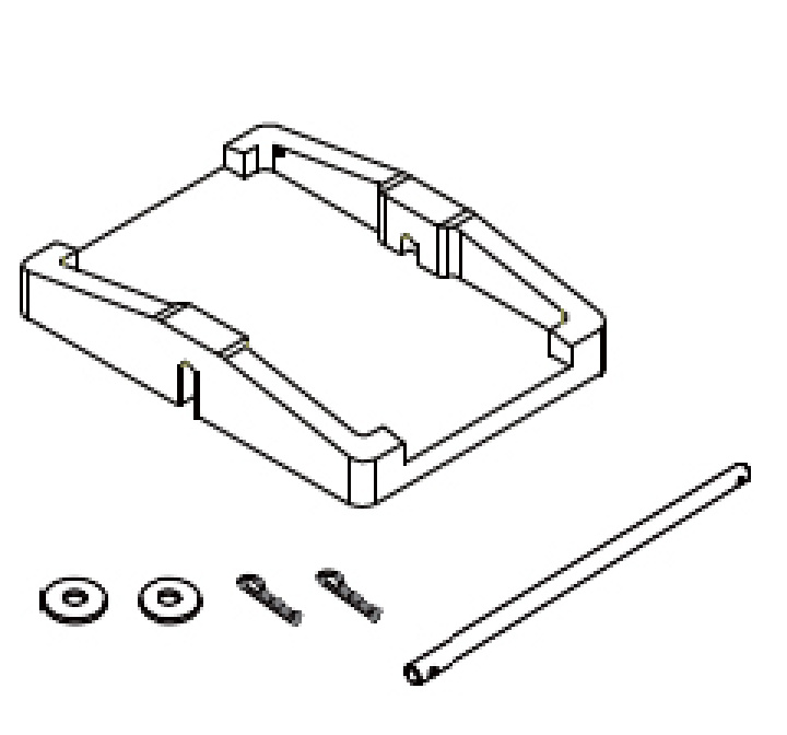 Plastikkplate for AutoSteady i gruppen Chassis / Støtteben / Støtteben Campingvogn hos Camping 4U (CEM0117)