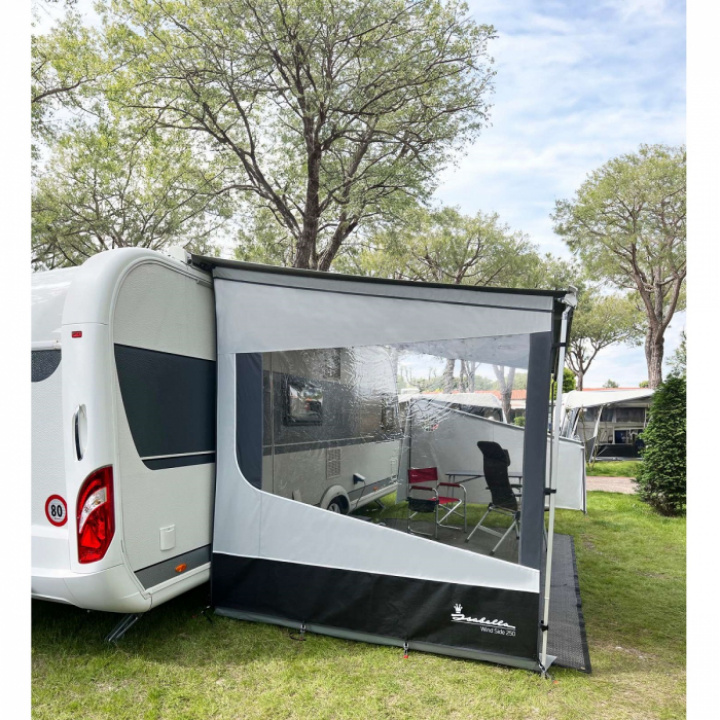 Sidevegg dybde 250 cm venstre for kassemarkiser Isabella i gruppen Markise & Telt / Markiser / Sidevegger, fronter & tilbehør / Sidevegger & Sunblockers / Isabella solbeskyttelse/sidevegger hos Camping 4U (F04-116V)