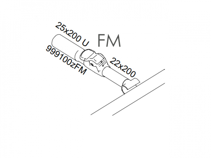 FM-stång för connect Trex Zinox i gruppen Markise & Telt / Fortelt / Fortelt campingvogn / Stativ / Teltstenger hos Camping 4U (FI-999100ZFM)