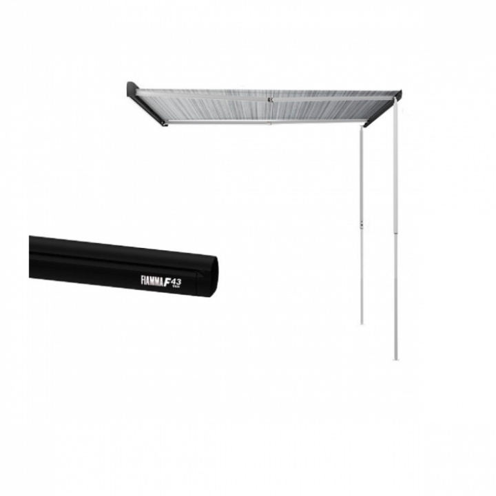 Fiamma F43 Van Deep Black Royal Grey i gruppen Markise & Telt / Markiser / Veggmontert hos Camping 4U (H02-285R)