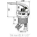 Duschkran 12V Keramix Ut, ø54mm