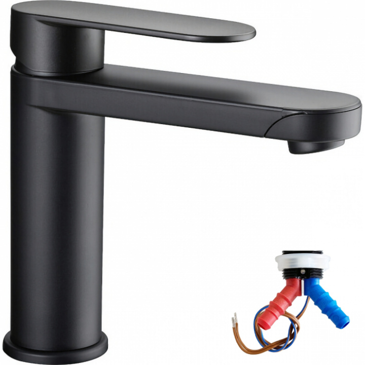 Kran ø33mm Svart Linnea K Uniquick i gruppen Bobil & Caravan / Vann & VVS / Vannkraner / For 28-33 mm hull hos Camping 4U (K18-57K)
