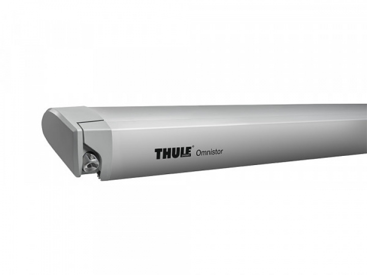 Thule Omnistor 6300 Box silver Duk Grey / Blue i gruppen Markise & Telt / Markiser / Takmontert hos Camping 4U (M01-128.31r)