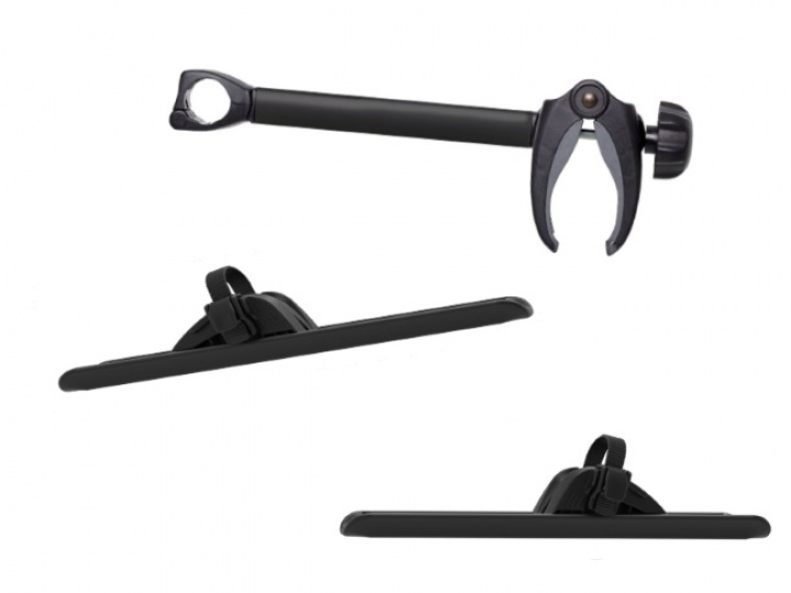 Thule skinne + holder for 3.e sykkel til Caravan Superb XT Svart i gruppen Chassis / Sykkelstativ / Tilbehør Thule sykkelstativ hos Camping 4U (T01-112B)