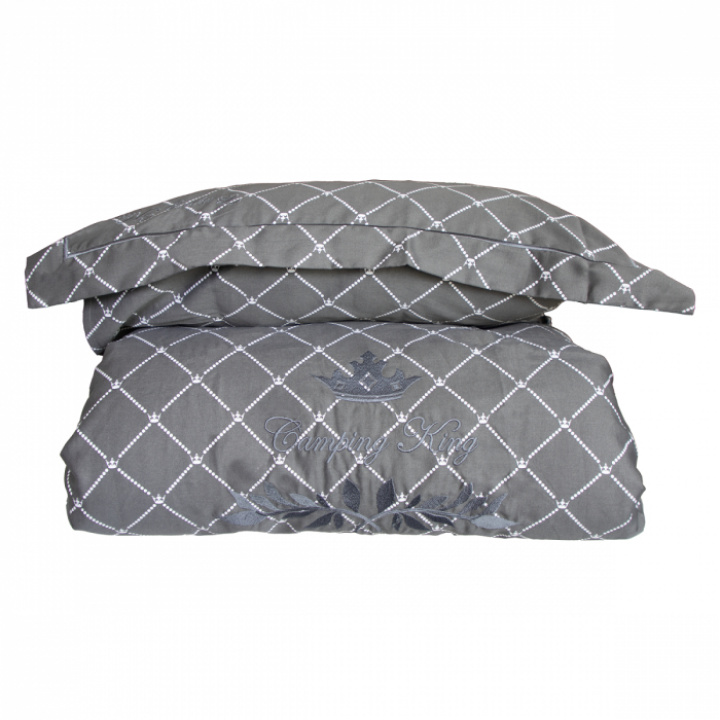 Sengeset Camping King grå mønstret 140 x200 cm Royal Camping i gruppen Campingmøbler / Soverom / Sengetøy & laken hos Camping 4U (T13-119B)