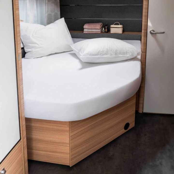 Laken Fransk høyre hvit 130/160x180/210cm Walra i gruppen Campingmøbler / Soverom / Sengetøy Bobil hos Camping 4U (T13-121A)