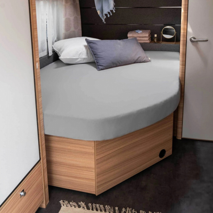 Laken Fransk høyre grå 130/160x180/210cm Walra i gruppen Campingmøbler / Soverom / Sengetøy Bobil hos Camping 4U (T13-121B)