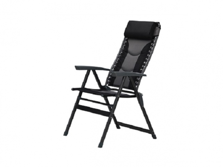 Campingstol Luna, grå/svart Wecamp i gruppen Campingmøbler / Stoler / Campingstoler hos Camping 4U (T18-444)