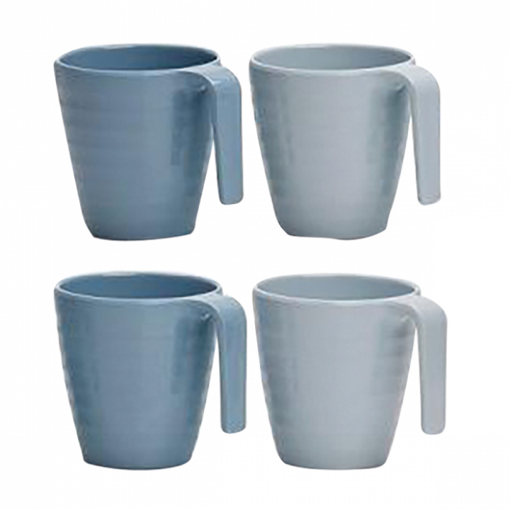 Kopp Shades of Blue 4-pakk Flamefield i gruppen Kjøkkenutstyr / Husholdning / Kopper og krus hos Camping 4U (T99-283B)
