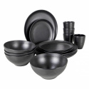 Servise 16 deler Orville svart