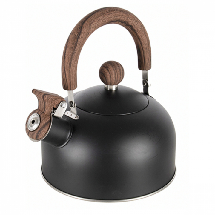 Kaffekjele sort med trehåndtak 1,2 l Bo-Camp i gruppen Kjøkkenutstyr / Husholdning / Kaffetrakter & vannkoker hos Camping 4U (T99-374)