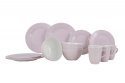 Servise 16 deler Royal Line pastell rosa, Gimex