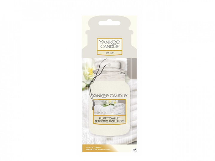 Bildoft Yankee Candle Car Jar - Fluffy Towels i gruppen Kjøkkenutstyr / Gaveartikler / Duftlys hos Camping 4U (YC-1207596E)