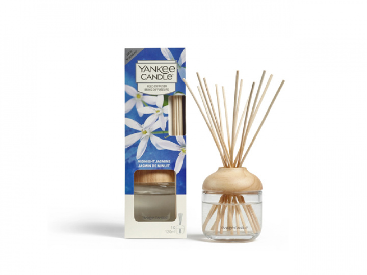 Rumsdoft med pinnar Yankee Candle New Reed Diffuser - Midnight Jasmine i gruppen Kjøkkenutstyr / Gaveartikler / Duftlys hos Camping 4U (YC-1625218E)