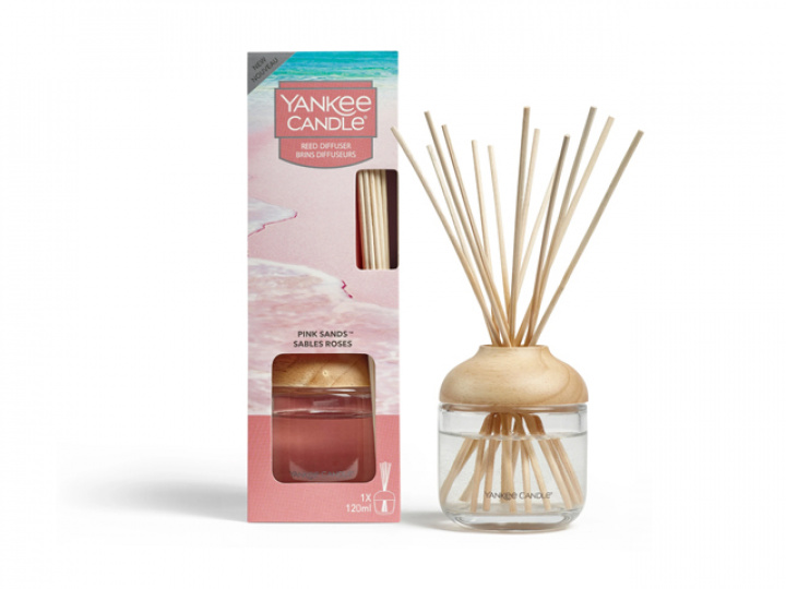 Rumsdoft med pinnar Yankee Candle New Reed Diffuser - Pink Sands i gruppen Kjøkkenutstyr / Gaveartikler / Duftlys hos Camping 4U (YC-1625220E)